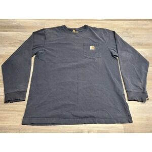 Carhartt Original Fit Blue Pocket T-Shirt M Faded Workwear‎